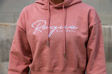 Dusty Rose Cropped Hoodie