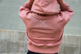 Dusty Rose Cropped Hoodie